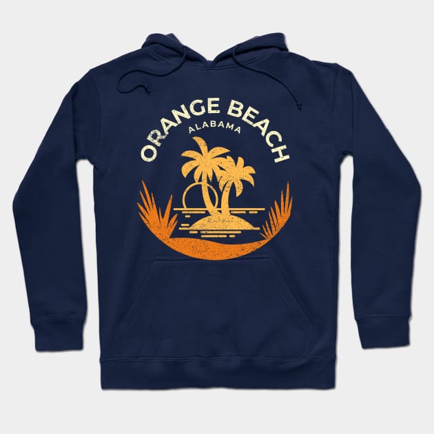 Orange Beach Alabama Vacation Resort Vintage Hoodie by Inspire Enclave